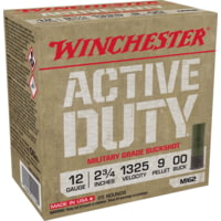 Winchester Active Duty 12 Gaude 9 Pellet 2.75'' #00 Buck Shotgun Buckshot Ammunition