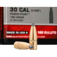 Winchester Ammo Centerfire Rifle Reloading 308 Win .308 180 Gr Power-Point (PP) WB308P180X