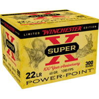 Winchester Ammo Super-X 100th Anniversary .22 Long Rifle 40 Grain Power-Point Rimfire Ammunition