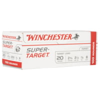 Winchester Ammo Super Target 20 Gauge 2 3/4 Length 7/8 oz 8 Shot Centerfire Ammunition, 100 per Box