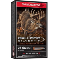 Winchester Ballistic Silvertip .25-06 Remington 85 grain Fragmenting Polymer Tip Centerfire Rifle Ammunition