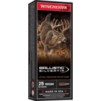 Winchester Ballistic Silvertip .25 Winchester Super Short Magnum 85 grain Fragmenting Polymer Tip Centerfire Rifle Ammunition