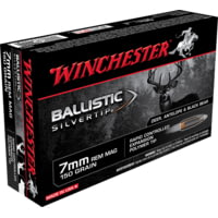 Winchester Ballistic Silvertip 7mm Remington Magnum 150 grain Fragmenting Polymer Tip Brass Cased Centerfire Rifle Ammunition