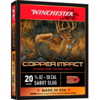 Winchester Copper Impact 20 Gauge 0.75oz 2.75in Centerfire Shotgun Slug Ammunition