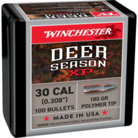 Winchester Deer Season XP .30 Caliber Rifle Bullets, 180 grain, Rapid Expansion Polymer Tip