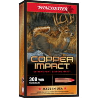 Winchester Deer Season XP Copper Impact .308 Winchester 150 Grain Extreme Point Centerfire Rifle Ammunition