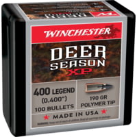 Winchester Deer Season XP .400 Caliber Rifle Bullets, 190 grain, Rapid Expansion Polymer Tip