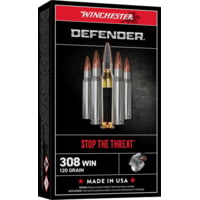 Winchester Defender RIFLE .308 Winchester 120 grain Split Core Hollow Point Centerfire Rifle Ammunition