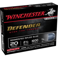 Winchester Defender Shotshell 20 Gauge 1 oz 2.75" Shotgun Slug Ammunition