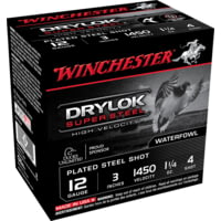 Winchester Drylok Super Steel 12 Gauge 1 1/4 oz 3&quot; 1450 ft/s Shotgun Ammunition
