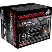 Winchester Dual Bond Handgun .460 S&amp;W 260 grain Bonded Dual Jacket Centerfire Pistol Ammunition