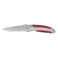 Winchester 3in Wood Clip Serrated Folding Knife