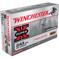 Winchester POWER CORE 95-5 .243 Winchester 90 grain Power-Core 95/5 Protected Hollow Point Centerfire Rifle Ammunition