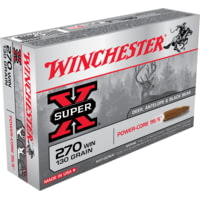 Winchester POWER CORE 95-5 .270 Winchester 130 grain Power-Core 95/5 Protected Hollow Point Centerfire Rifle Ammunition