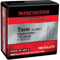 Winchester Rifle Bullets, 7mm, 150 Grain, Power-Point