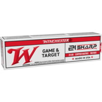 Winchester USA .21 Sharp 25 Grain Copper Matrix Brass Cased Rimfire Ammunition