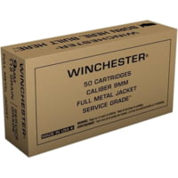 Winchester Service Grade Handgun Ammunition 9mm Luger 115 gr FMJ 500