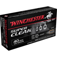 Winchester SUPER CLEAN .40 S&amp;W 120 grain Full Metal Jacket Centerfire Pistol Ammunition