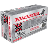 Winchester Super-X Handgun .38 Special 158 grain Lead Flat Nose Centerfire Pistol Ammunition