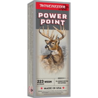 Winchester Super-X Rifle .223 Winchester Super Short Magnum 64 grain Power-Point Brass Cased Centerfire Rifle Ammunition