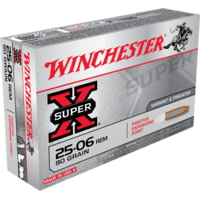 Winchester Super-X RIFLE .25-06 Remington 90 grain Positive Expanding Point Brass Cased Centerfire Rifle Ammunition