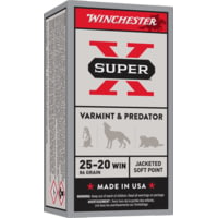 Winchester Super-X RIFLE .25-20 Winchester 86 grain Jacketed Soft Point Centerfire Rifle Ammunition
