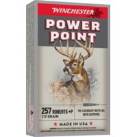 Winchester Super-X Rifle .257 Roberts +P 117 grain Power-Point Centerfire Rifle Ammunition