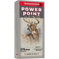 Winchester Super-X Rifle .270 Winchester Short Magnum 150 grain Power-Point Brass Cased Centerfire Rifle Ammunition