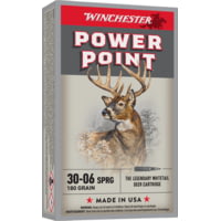 Winchester Super-X Rifle .30-06 Springfield 180 grain Power-Point Brass Cased Centerfire Rifle Ammunition