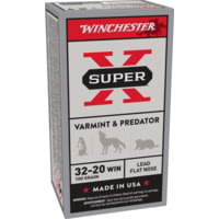 Winchester Super-X RIFLE .32-20 Winchester 100 grain Lead Flat Nose Brass Cased Centerfire Rifle Ammunition