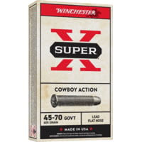 Winchester Super-X RIFLE .45-70 Government 405 grain Cowboy Action Lead Flat Nose Centerfire Rifle Ammunition