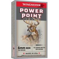 Winchester Super-X Rifle 6mm Remington 100 grain Power-Point Centerfire Rifle Ammunition