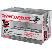 Winchester Super-X RIMFIRE .22 Short 29 grain Copper Plated Lead Round Nose Rimfire Ammunition