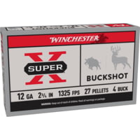 Winchester Super-X Shotshell 12 Gauge 27 Pellets 2.75&quot; Shotgun Buckshot Ammunition