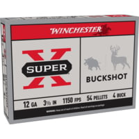 Winchester Super-X Shotshell 12 Gauge 54 Pellets 3.5" Shotgun Buckshot Ammunition