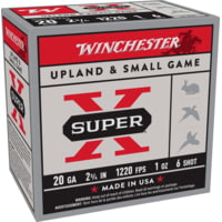 Winchester Super-X Shotshell 20 Gauge 1 oz 2.75" 1220 ft/s Shotgun Ammunition