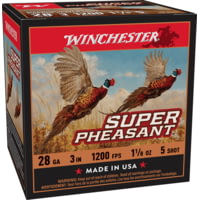 Winchester Super Pheasant 28 Gauge 1 1/8 oz 3 in Centerfire Shotgun Ammunition
