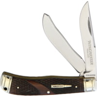 Winchester Trapper Brown Checke Bone Folding Knife