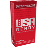 Winchester USA Ready 10mm 180 Grain Full Metal Jacket Flat Nose Pistol Ammunition