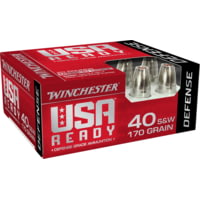 Winchester USA Ready .40 SW 170 Grain Hex-Vent HP Pistol Ammunition