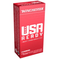 Winchester USA Ready 9mm Luger 115 Grain Full Metal Jacket Flat Nose Brass Cased Centerfire Pistol Ammunition