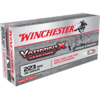 Winchester Varmint X Rifle .223 Remington 38 grain Zink Core Hollow Point Centerfire Rifle Ammunition