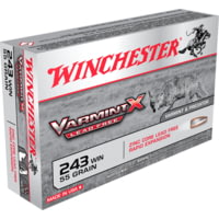 Winchester Varmint X Rifle Lead Free .243 Winchester 55 grain Zink Core Hollow Point Centerfire Rifle Ammunition