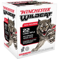 Winchester Wildcat .22 Long Rifle 40 Grain Copper Plated Rimfire Ammunition