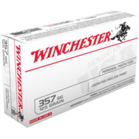 Winchester .357 SIG 125 grain Jacketed Hollow Point (JHP) Brass Casing Centerfire Pistol Ammunition