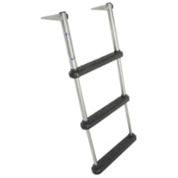 Windline TDL-3 Over Platform Telescoping 3 Step Ladder Plastic Molded Steps