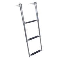 Windline TDL-3X Over Platform Telescoping 3 Step Ladder Stainless Steel Steps