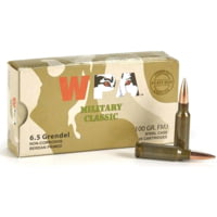 Wolf Ammo Military Classic Rifle Ammunition 6.5 Grendel 100gr FMJ 2690 fps
