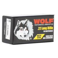 Wolf Ammo Rimfire .22 Long Rifle Extra 40 Grain Round Nose Steel Cased Rimfire Ammunition