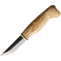 Wood Jewel 7.5in Curly Birch Fixed Blade Knife
